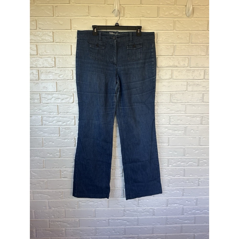 New York & Company Jeans Size 14 Tall – Mid Rise Straight Leg Denim Pants